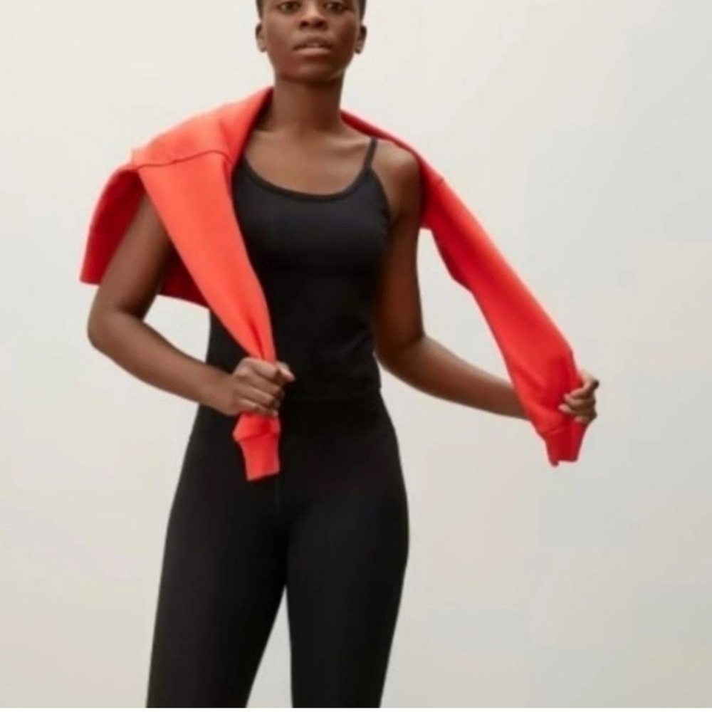 Everlane The Perform Cami Black Brami Scoop Neck Tank Top Adjustable xxs